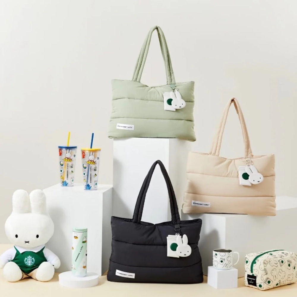 MIFFY X STARBUCKS - Green Tote Bag